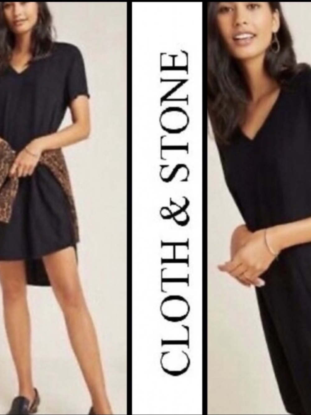 Anthropologie Cloth & Stone Crispin Mini Dress